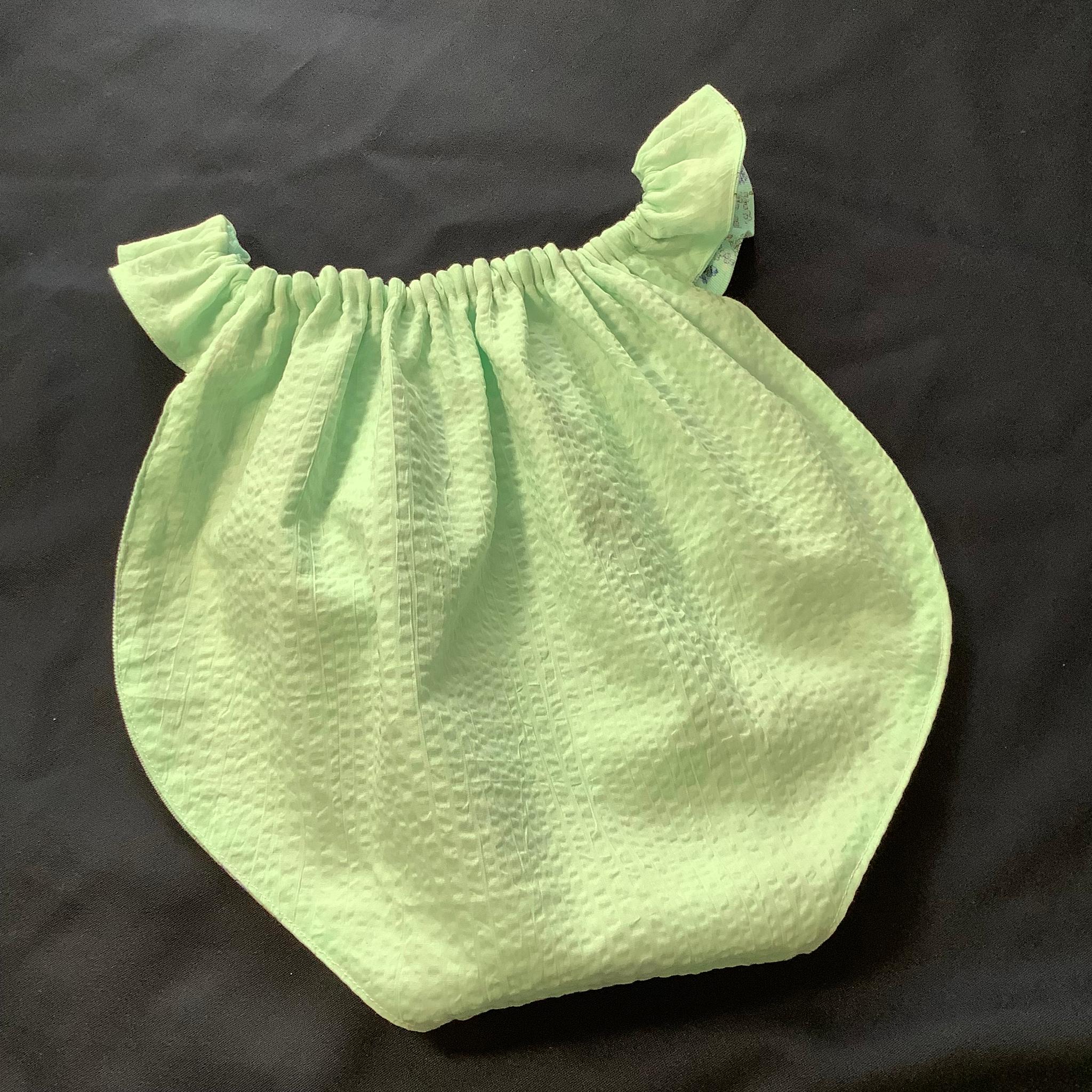 フンティ・姫パン・ふんどしパンツ【029-a】繊細さん敏感肌に優しいリラクゼーションふんティ青フラワーワッフル綿 | 6枚目